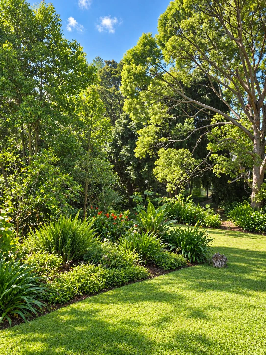 The Mountain House — Leafy garden
